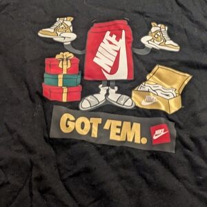 Nike Black T-Shirt with Graphic Design